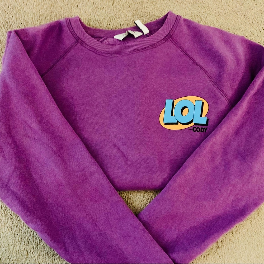 Peloton “LOL Cody” Purple Sweatshirt